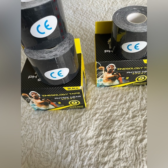 Physix Gear Sport Kinesiology tape - 3 unopened rolls - color: Black - Picture 5 of 14